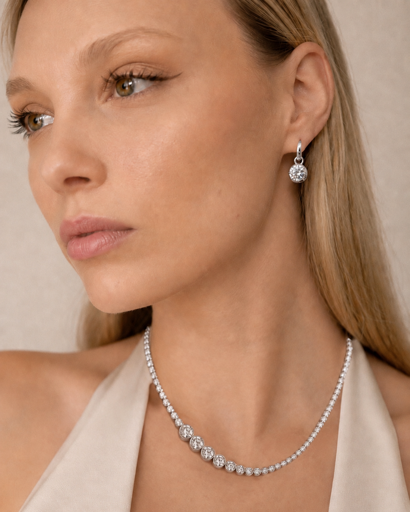 Georgia Drop Earring - Silver