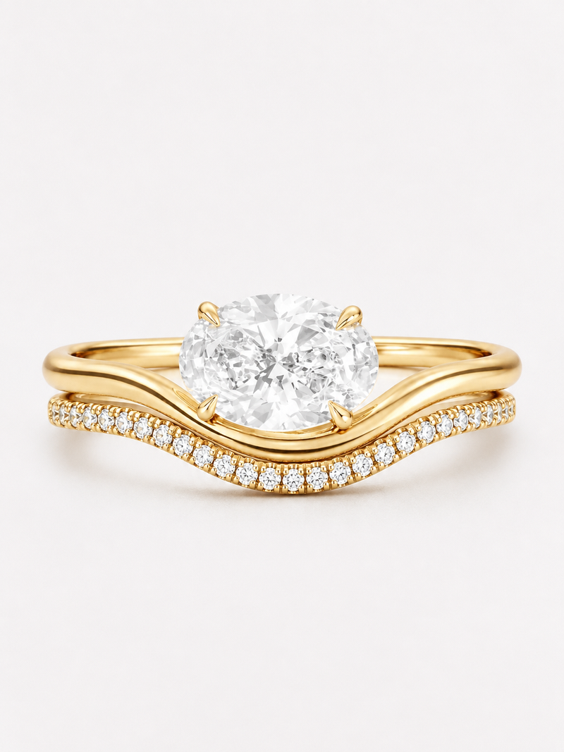 Pave Wave Pinky Band - Silkhour