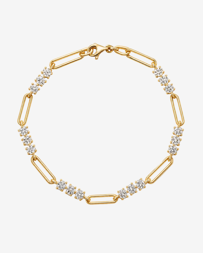 Amore Link Chain Bracelet - Lab Grown Moissanite