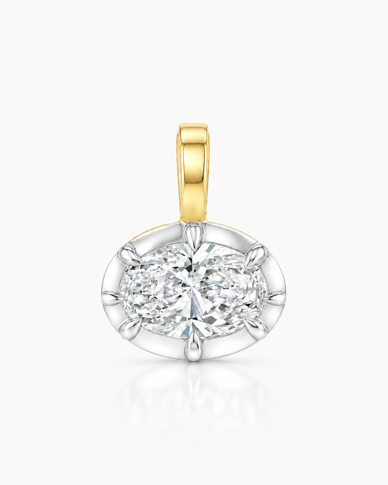 Oval Georgian Drop Charm