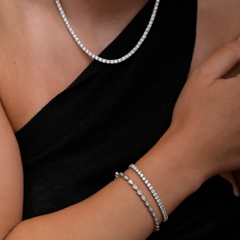 Tennis Bracelet - Lab Grown Moissanite