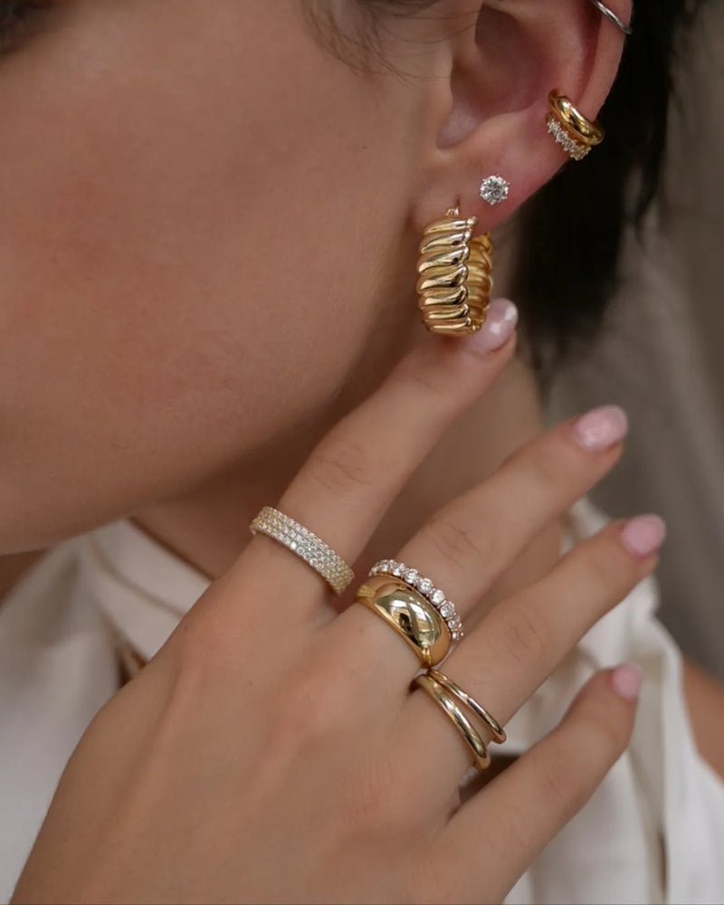 Pave Cigar Ring