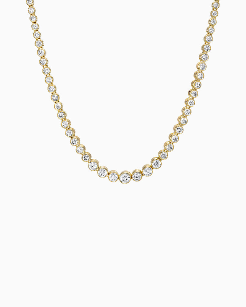 Bezel Tennis Necklace
