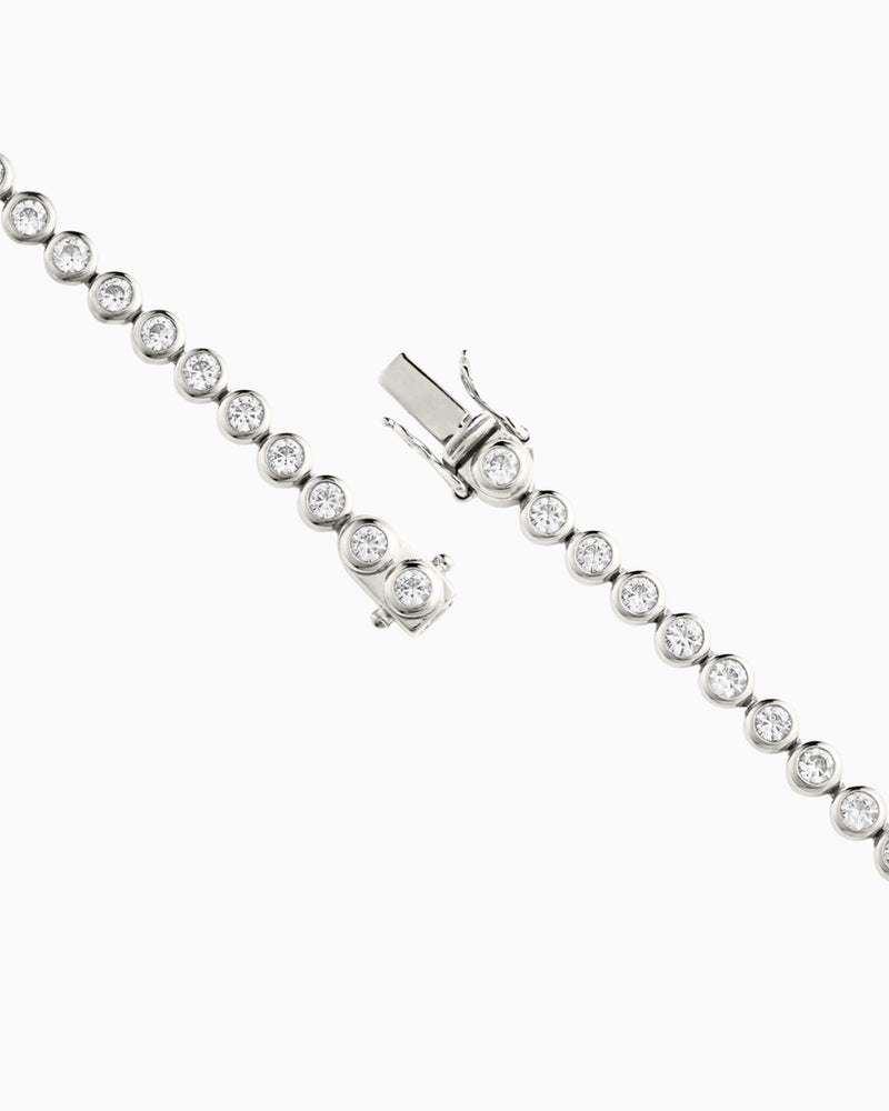 Bezel Tennis Necklace