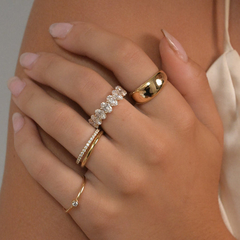 Oval Eternity Ring - Lab Grown