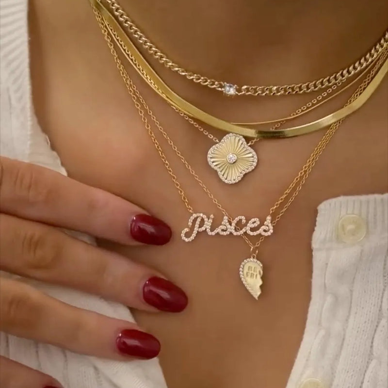 Fluted Clover Necklace