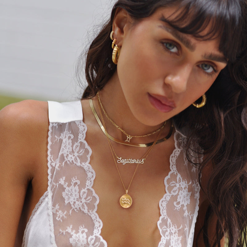 Gemini Zodiac Pendant Necklace