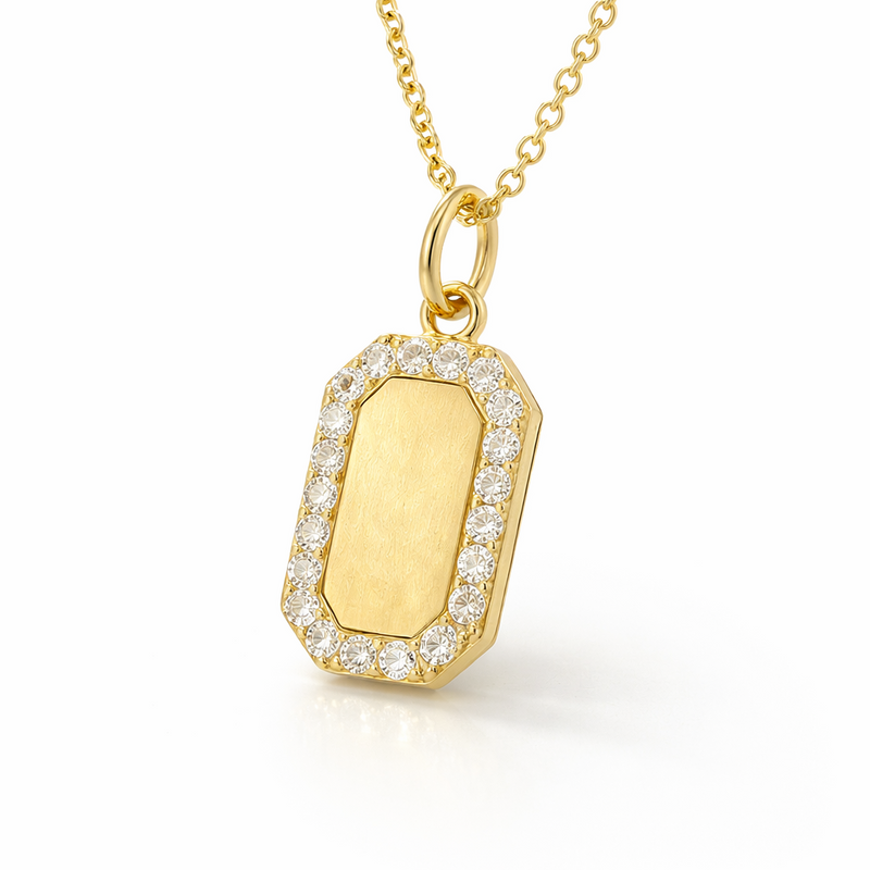 Kitty Tag Necklace