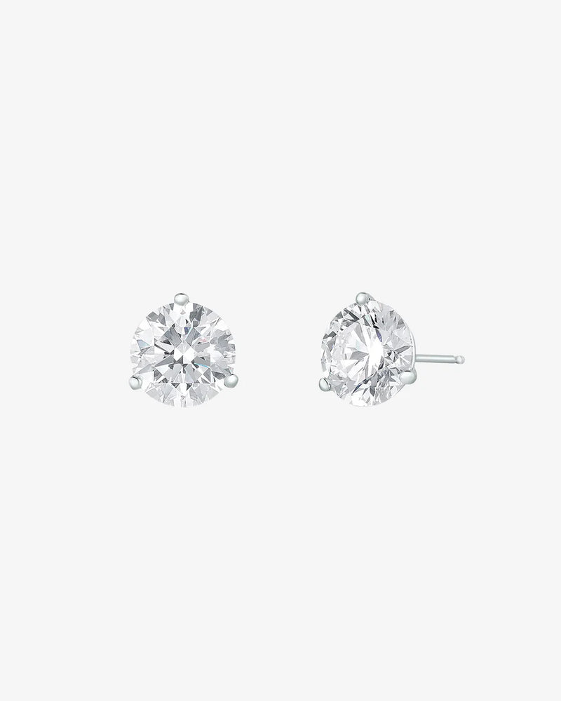 Round Stud Earrings- Lab Grown