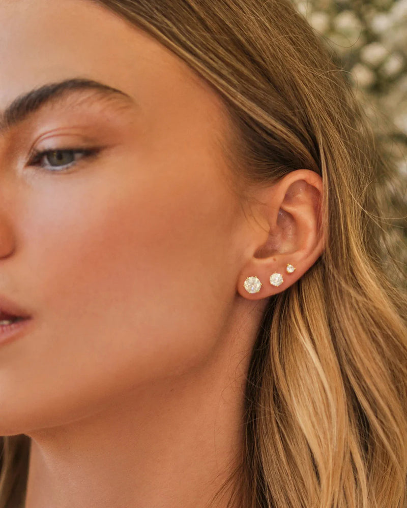 Round Stud Earrings- 1CT Lab Grown