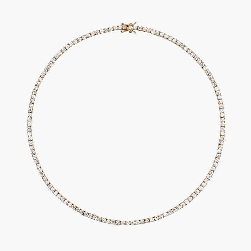 Tennis Necklace Gold