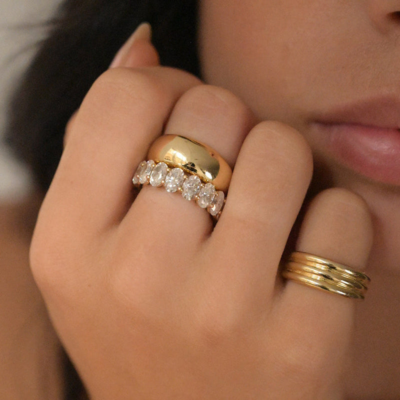 Oval Eternity Ring - Lab Grown