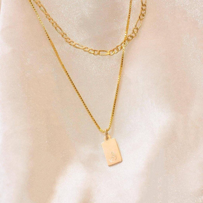 18k Tag Necklace – V The Label