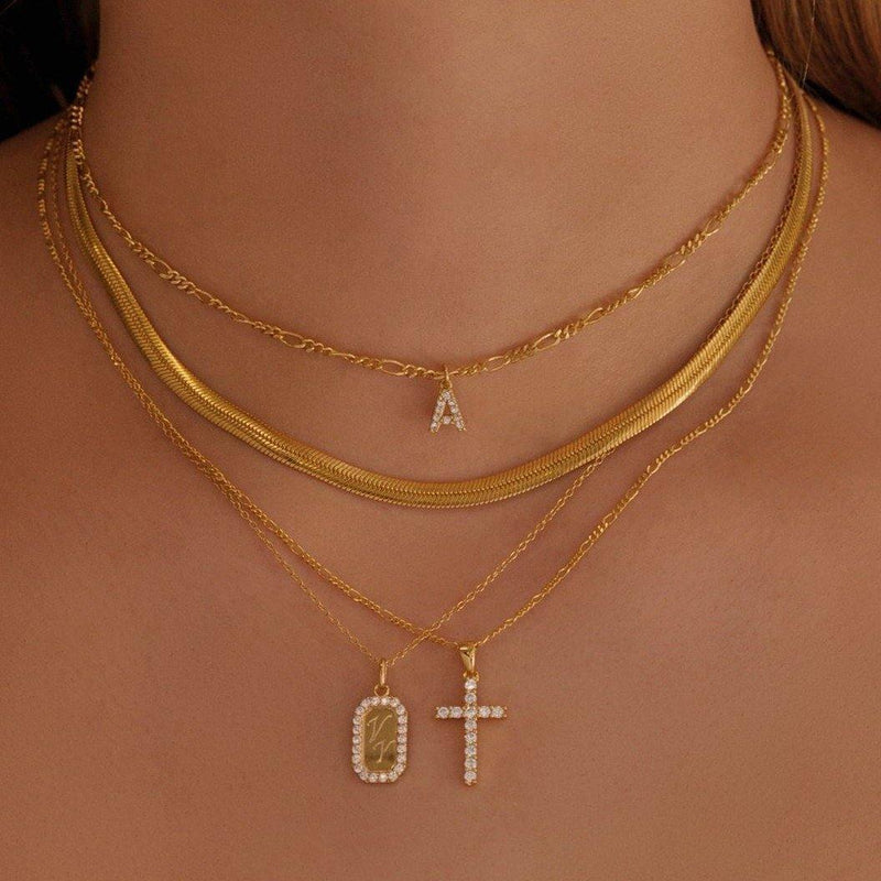 Crystal Cross Necklace - V THE LABEL Jewellery AU