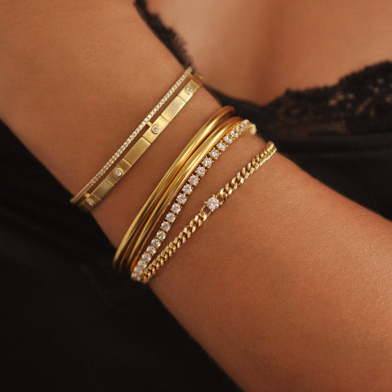 Diamond Curb Chain Bracelet