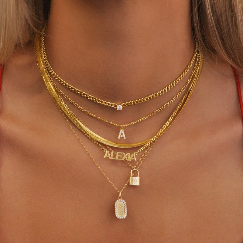 Diamond Curb Chain Choker