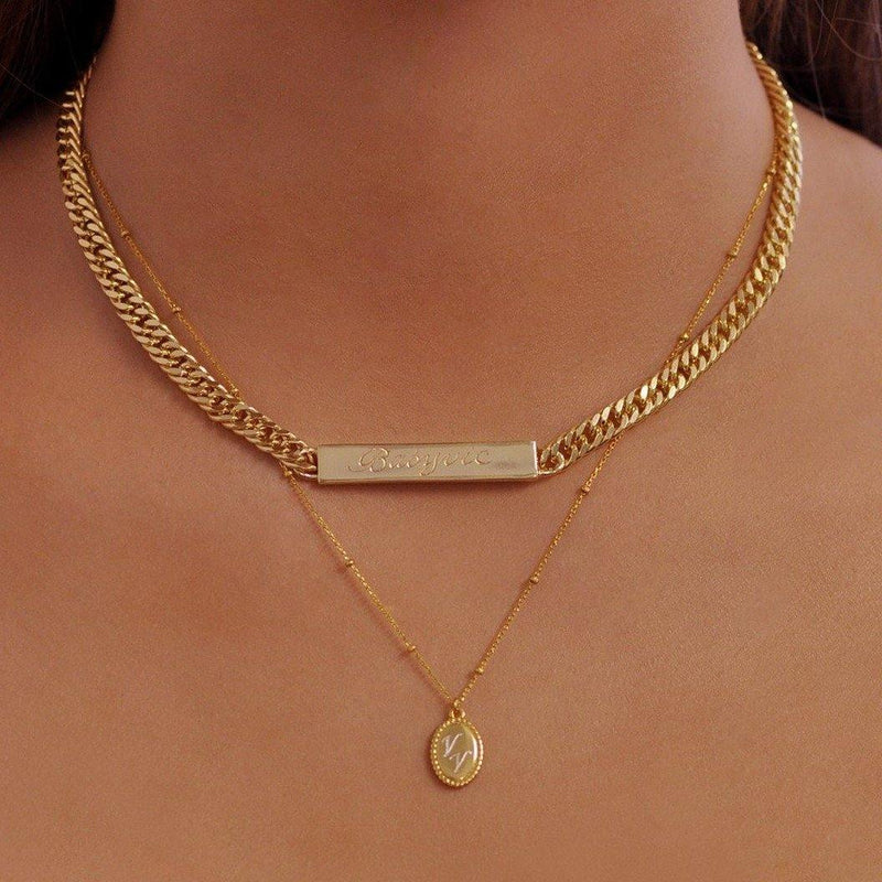 Honey Oval Necklace - V THE LABEL Jewellery AU