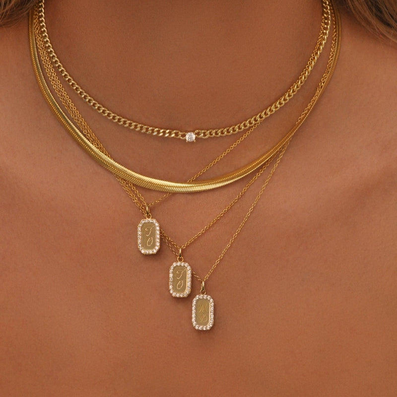 Kitty Tag Necklace