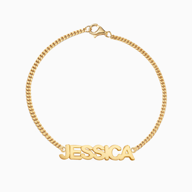 Nameplate Curb Chain Bracelet