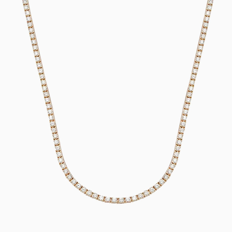 Tennis Necklace Gold