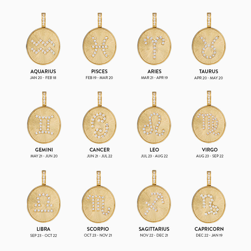 Libra Zodiac Pendant Necklace