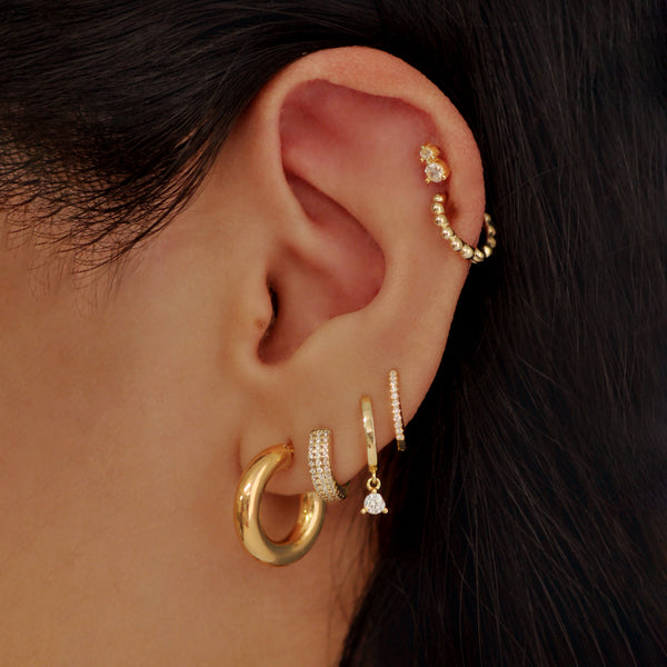 14k Gold Classic Hoops Small