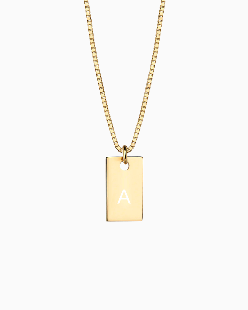 18k Tag Necklace – V The Label