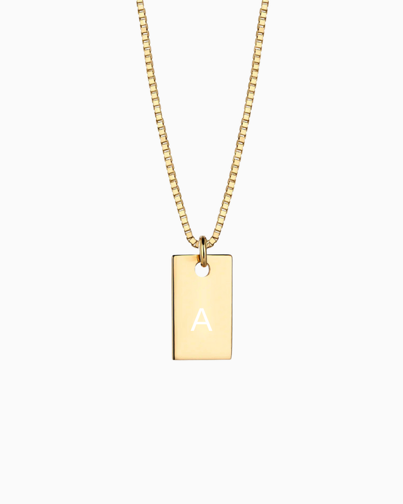 18k Tag Necklace – V The Label