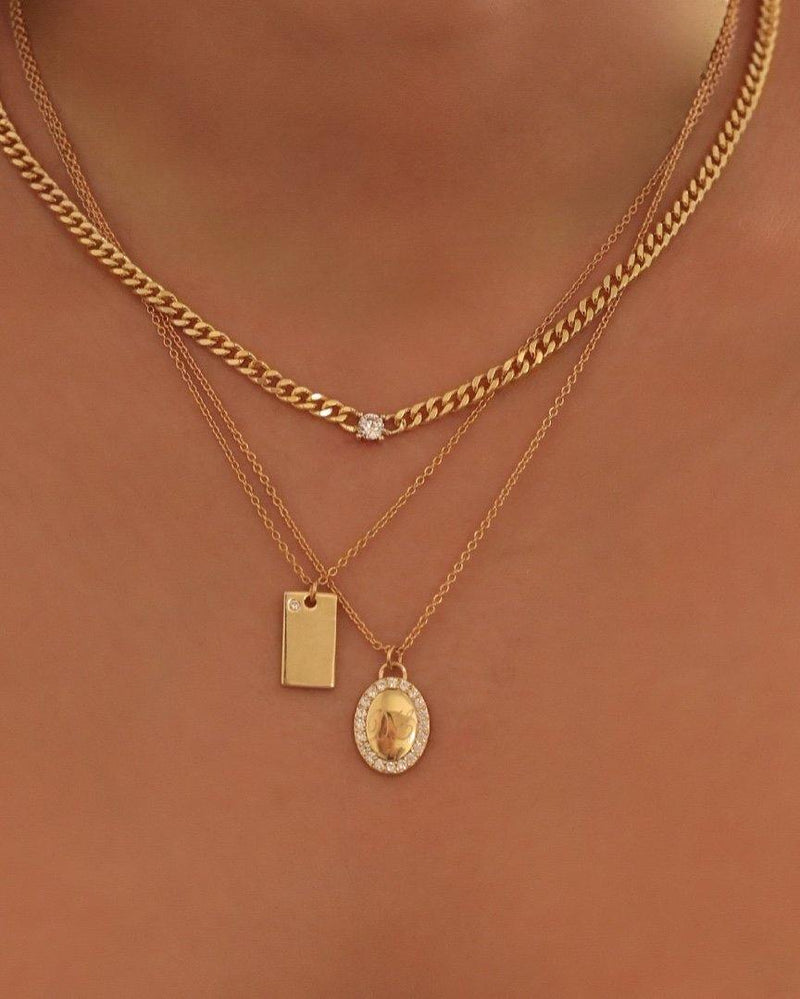 18k Tag Necklace – V The Label