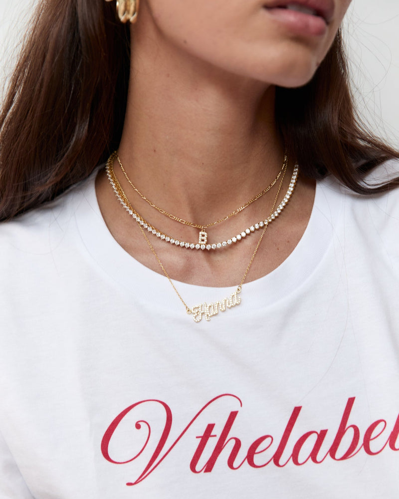 Tennis Necklace Gold