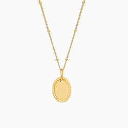 Honey Oval Necklace - V THE LABEL Jewellery AU