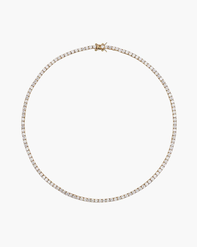 Tennis Necklace Gold
