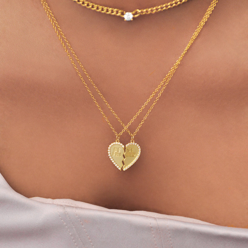 Best Friend Heart Necklace – V The Label