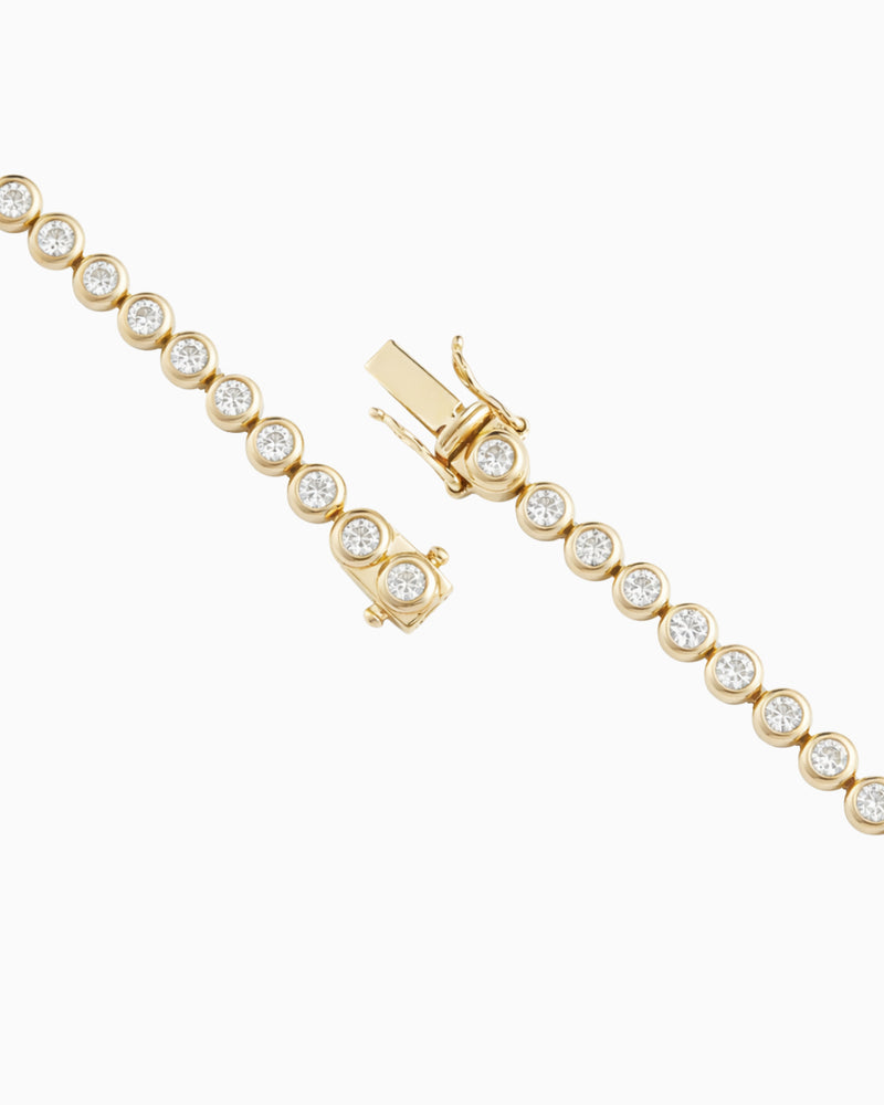 Bezel Tennis Necklace