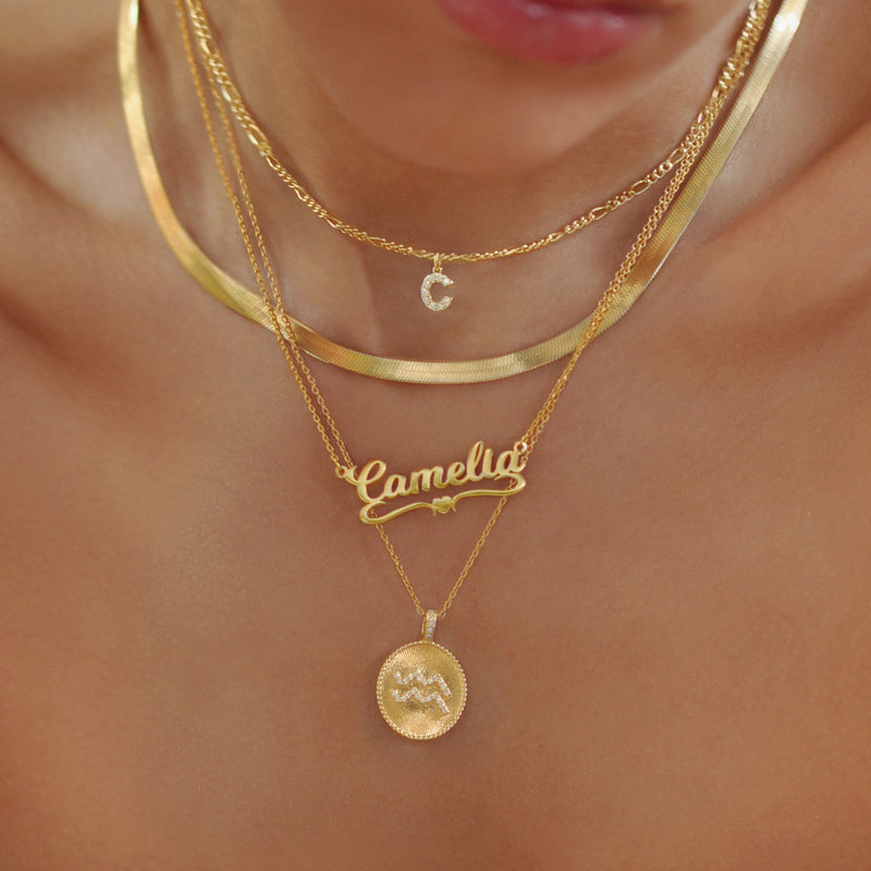 Classic Heart Nameplate