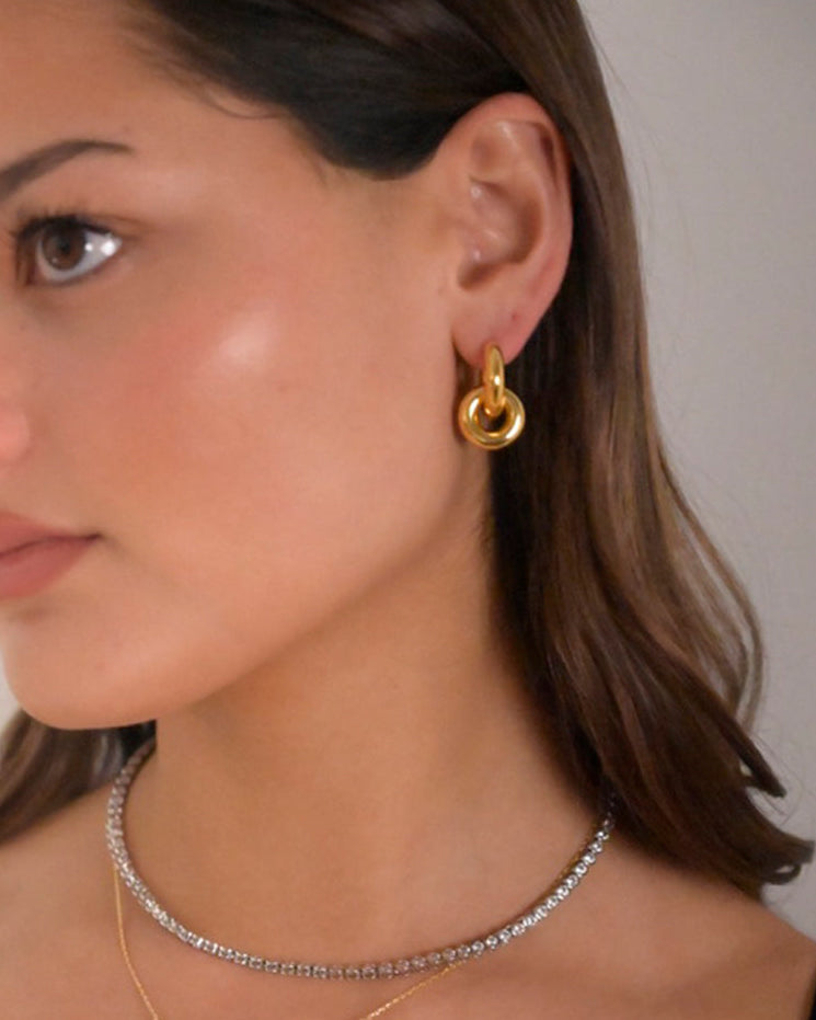 Double Hoop Earring