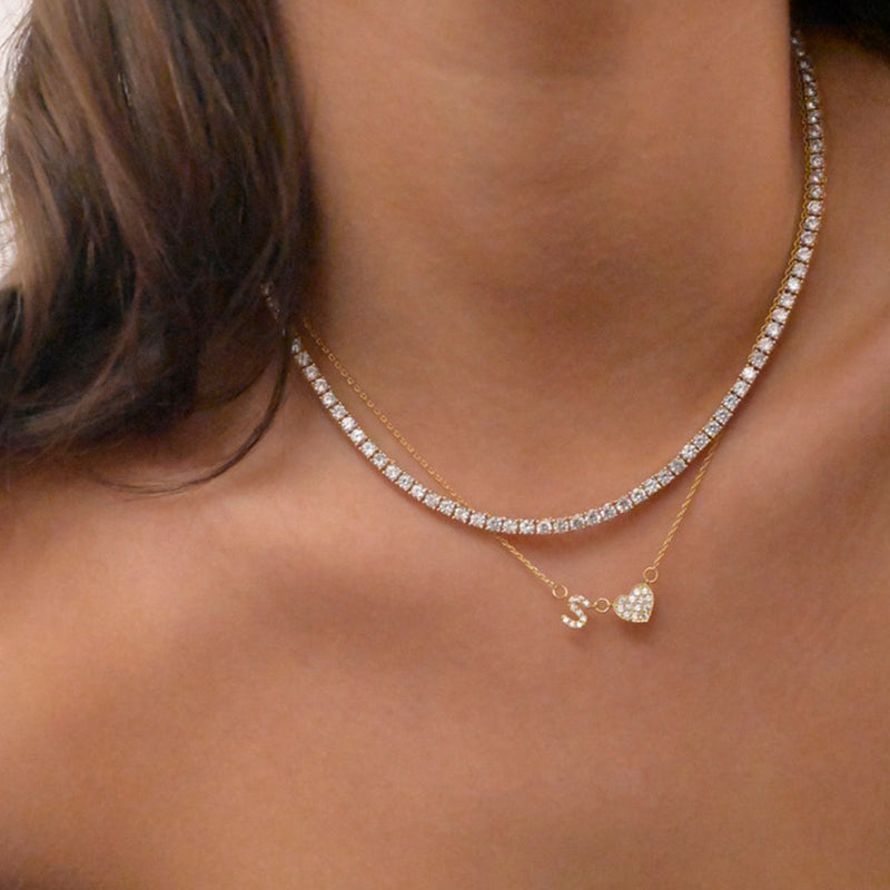 Initial Heart Necklace
