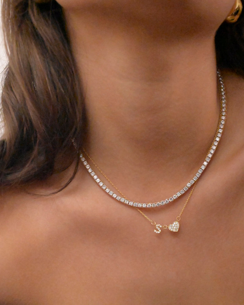 Initial Heart Necklace