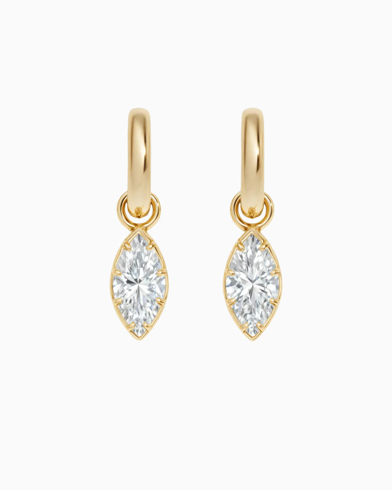 Marquise Bezel Earring