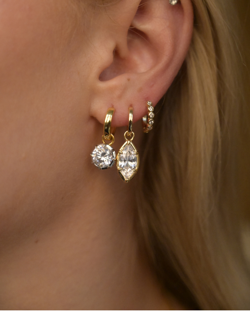 Marquise Bezel Earring