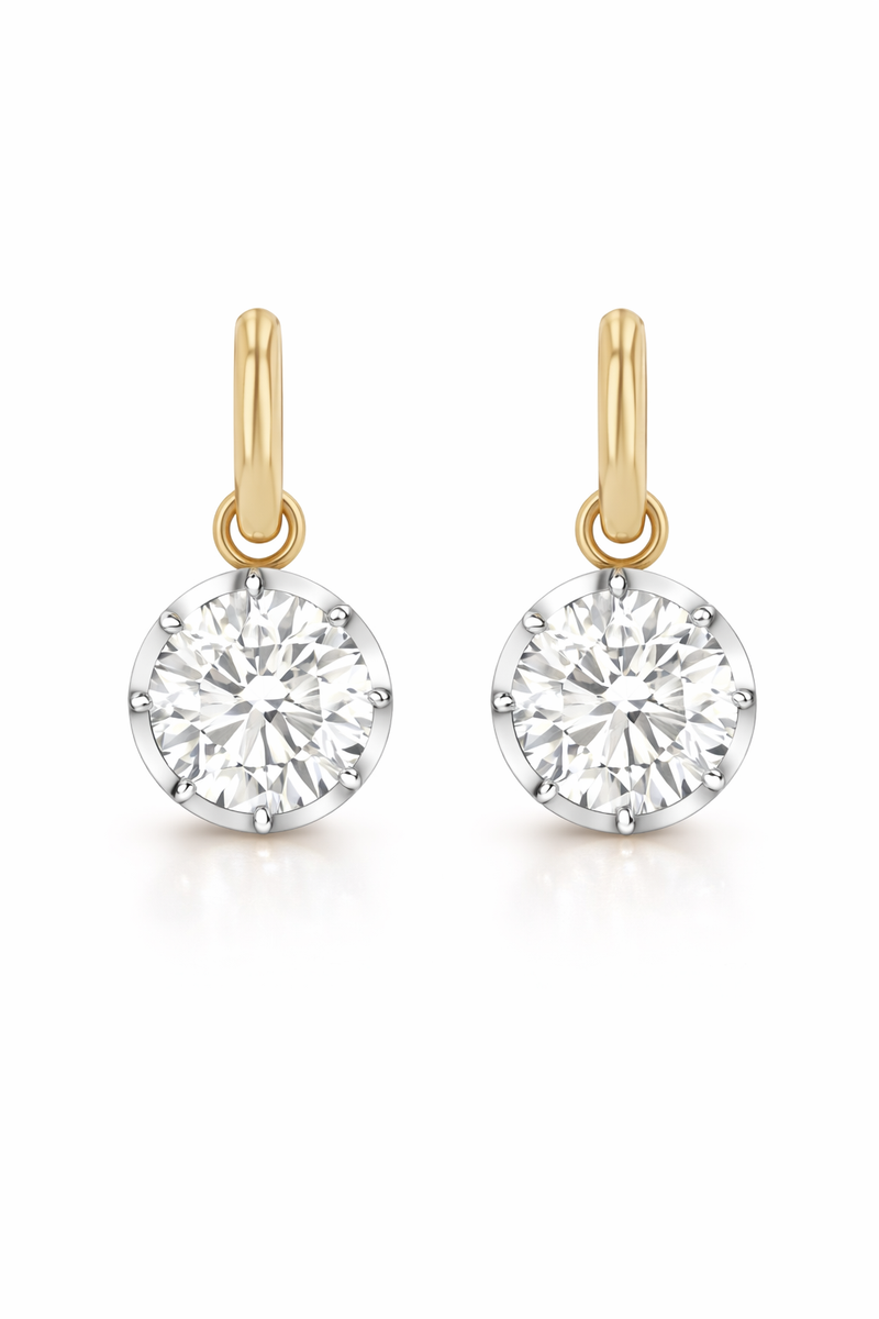 Mega Georgia Earring - Lab Moissanite