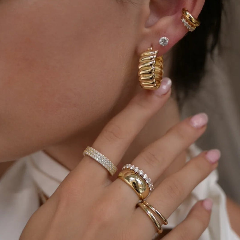 Pave Cigar Ring