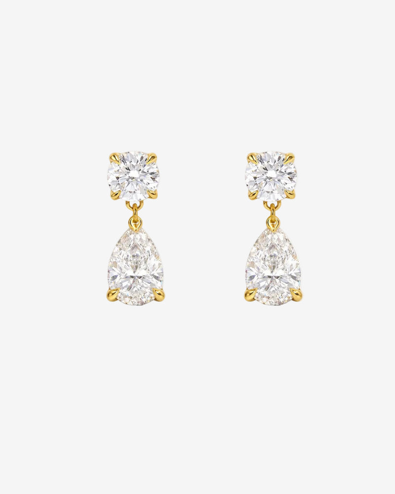 Pear Drop Earring - Lab Moissanite