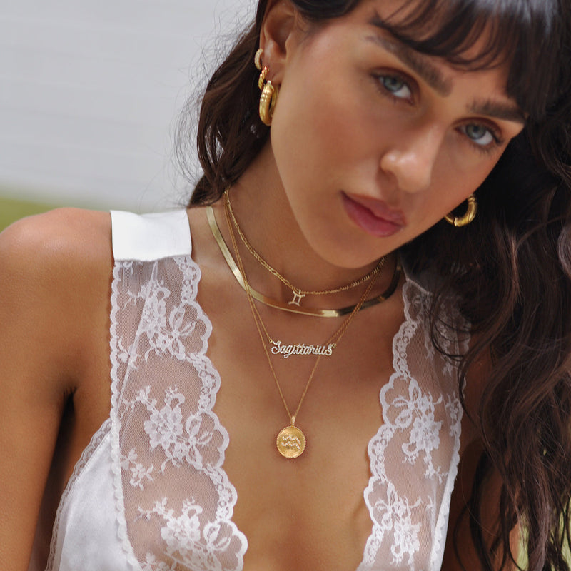 Virgo Zodiac Pendant Necklace