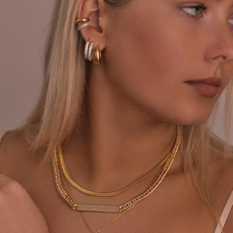 ID Bar Curb Chain Necklace - V THE LABEL Jewellery AU