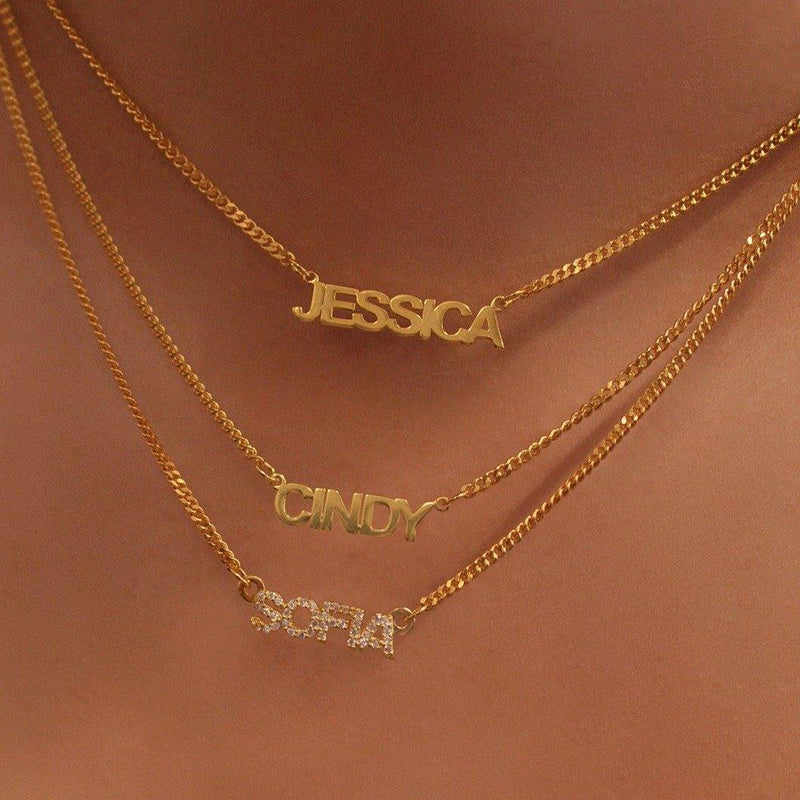 Nameplate Choker Necklace - V THE LABEL Jewellery AU