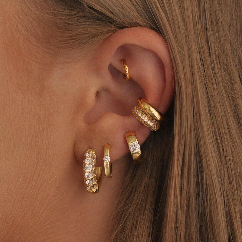 Pave Gold Ear Cuff - V THE LABEL Jewellery AU