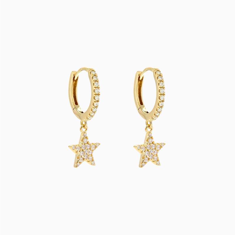 Star Pave Earrings - V THE LABEL Jewellery AU