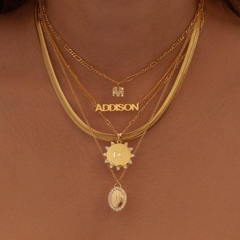 Sunny Necklace Engravable - V THE LABEL Jewellery AU