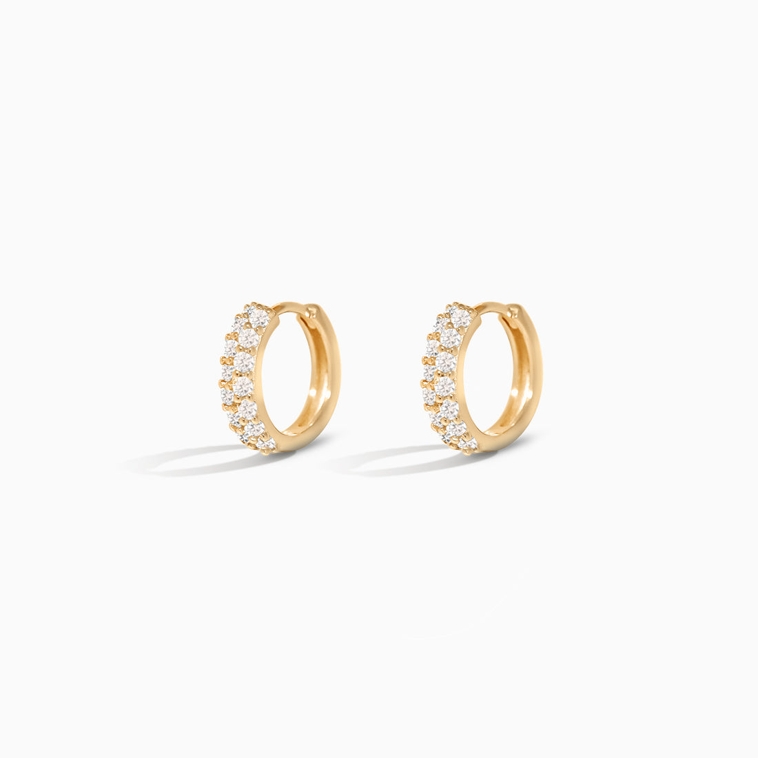 Baby Pave Huggie Hoops – V The Label
